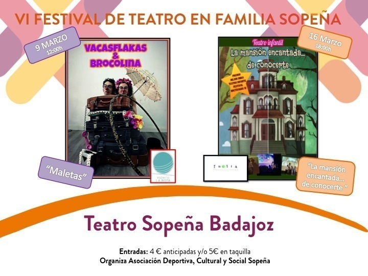 VI Festival de Teatro en Familia Sopeña Badajoz