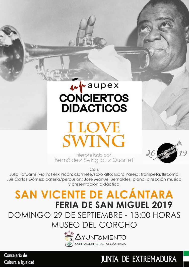 Normal i love swing conciertos didacticos bernaldez swing jazz quartet 50