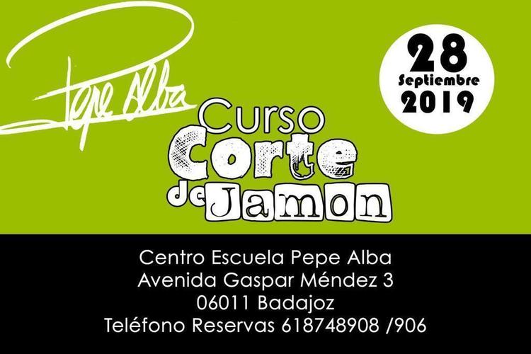 28-09-2019 Curso Corte de Jamón - Centro Escuela Pepe Alba