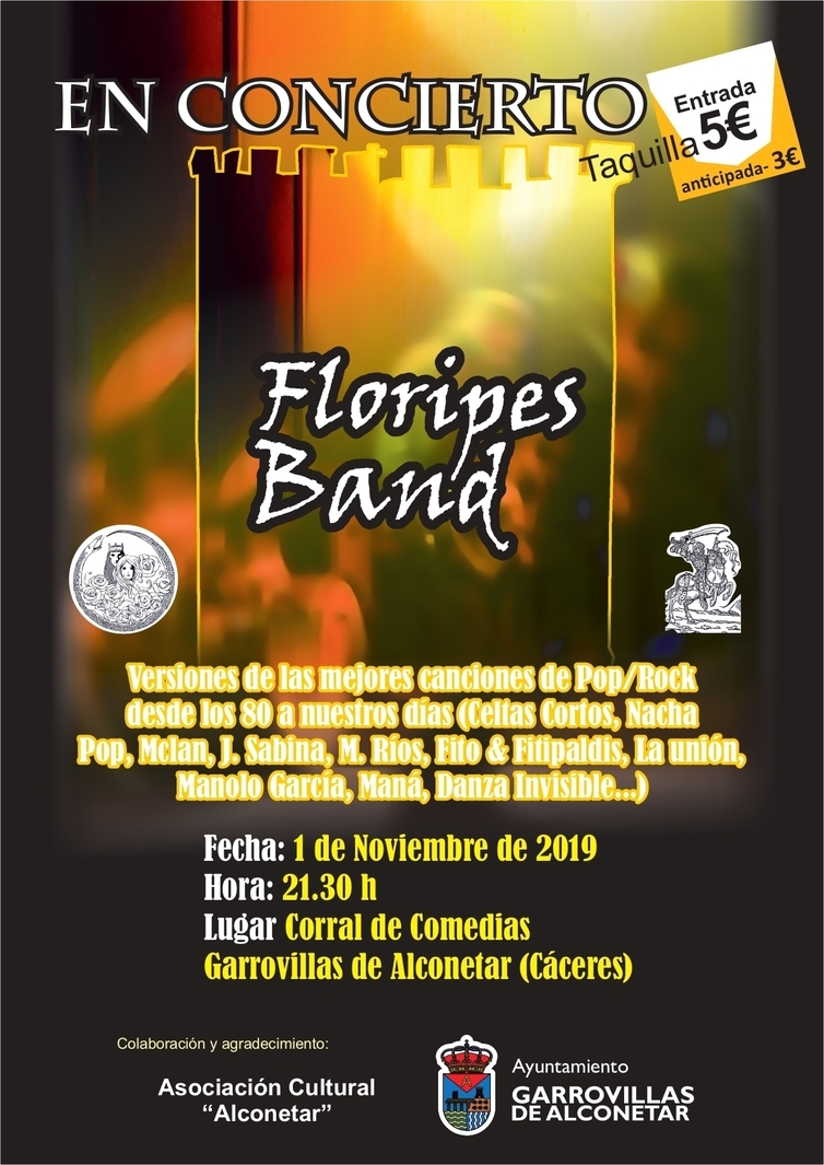 Concierto "Floripes Band"  Pop/Rock desde los 80´s