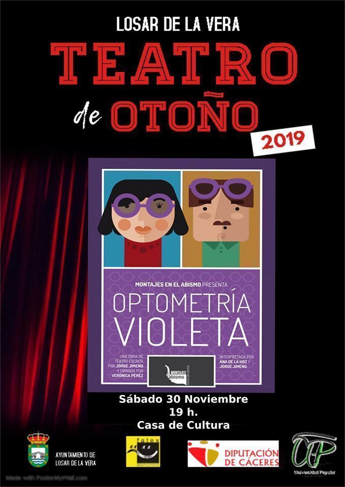 Teatro de Otoño: "Optometría Violeta", en Losar de la Vera