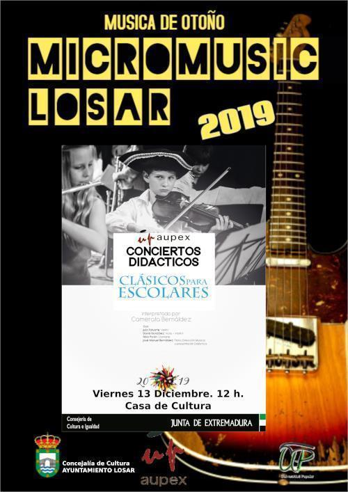 Micromusic Losar de la Vera 2019: Concierto para Escolares