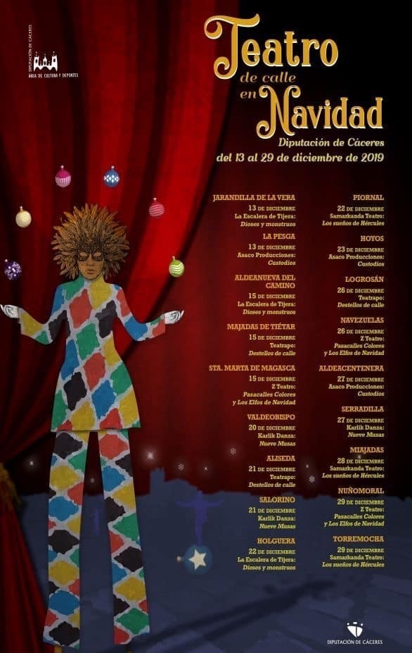 Teatro de Calle en Navidad en Jarandilla de la Vera: Dioses y Monstruos.