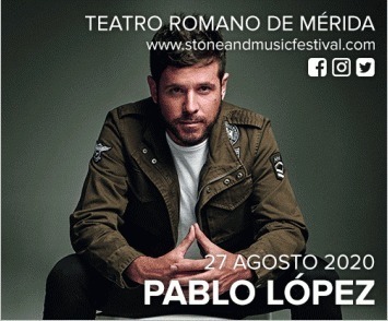 Concierto de Pablo López en Mérida - Stone & Music Festival 2020