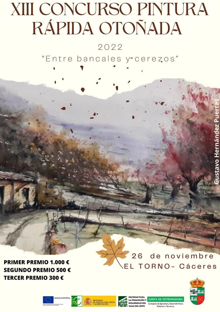 XIII Concurso de Pintura Rápida Otoñada 2022 - "Entre bancales y cerezos"