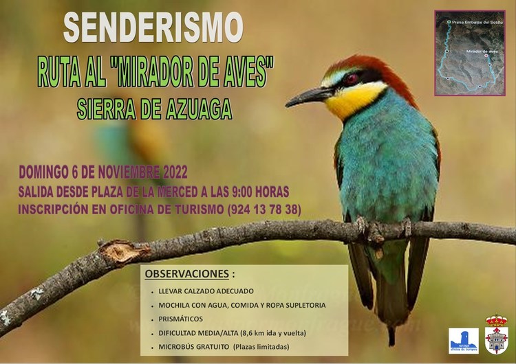 Ruta Senderismo al "Mirador de Aves" en Sierra de Azuaga