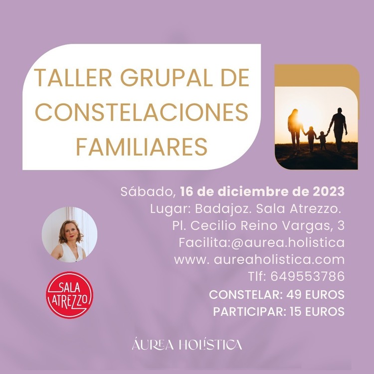 🌟✨ TALLER DE CONSTELACIONES FAMILIARES BADAJOZ | 16 de diciembre de 2023 🌳💫