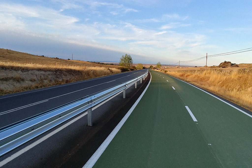 La Diputación interviene en el carril bici de Casar de Cáceres-Arroyo de la Luz para mejorar su seguridad