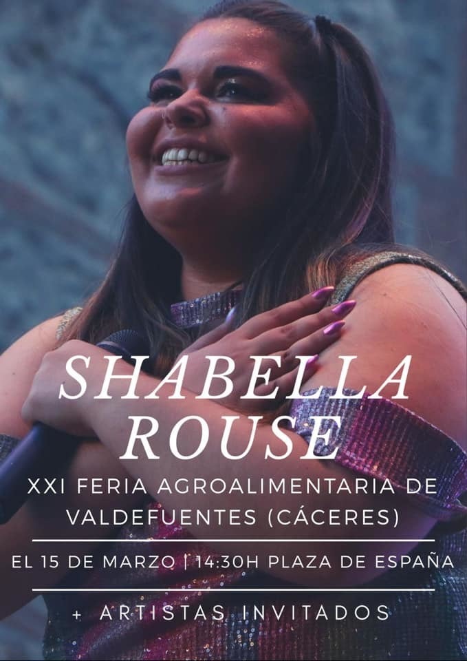 Cartel Actuación Shabella Rouse 15.03.20