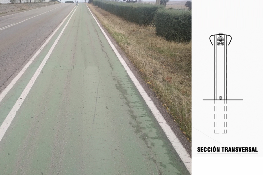Instalarán una barrera de seguridad en el carril bici de Sierra de Fuentes hacia Cáceres