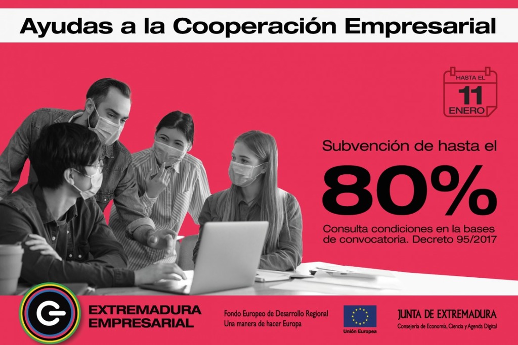 Las empresas extremeñas pueden solicitar las ayudas a la cooperación empresarial hasta el 11 de enero