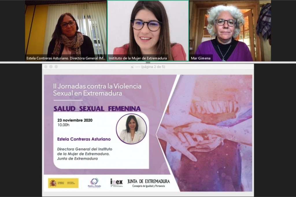 La directora general del IMEX inaugura las 'II Jornadas contra la Violencia Sexual de Extremadura: Salud Sexual Femenina'
