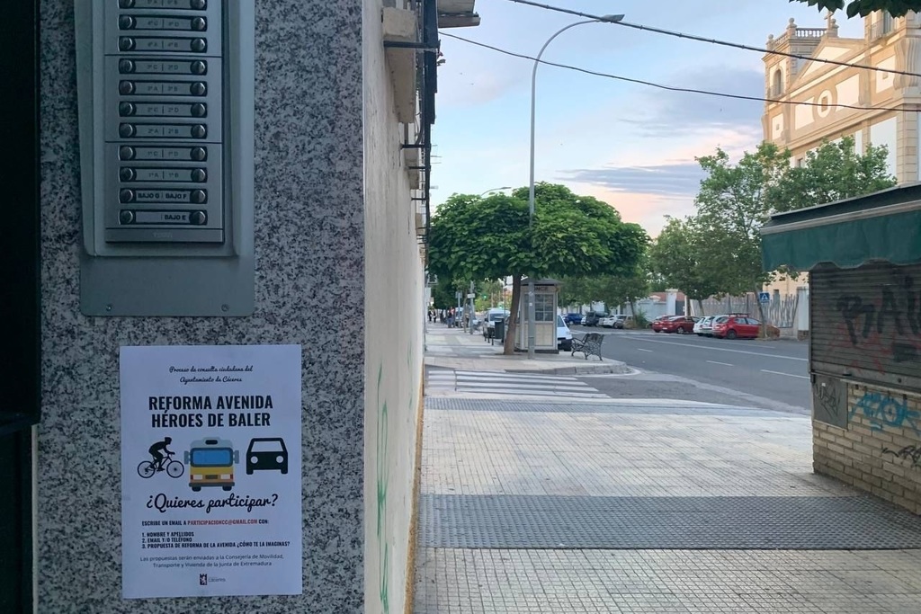 La Junta licita la redacción de los proyectos de acondicionamiento de la avenida Héroes de Baler en Cáceres y de las travesías de Almendralejo y Navalvillar de Pela