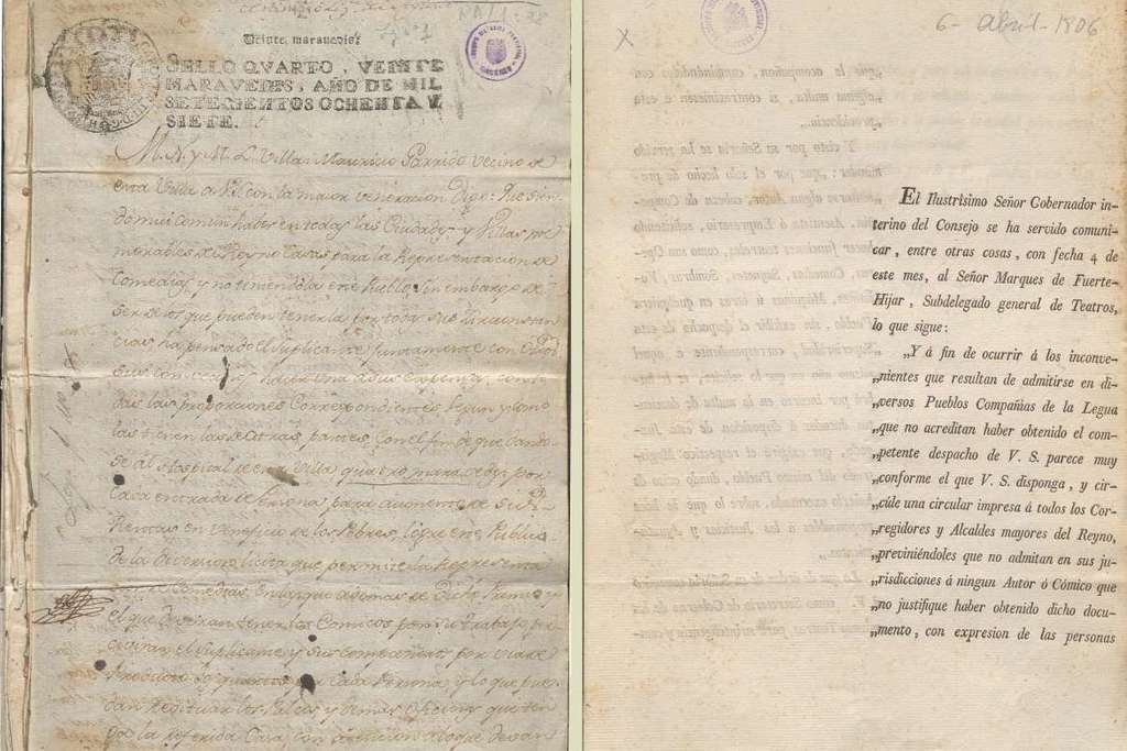 El Archivo Provincial de Cáceres muestra documentos históricos sobre la celebración de espectáculos públicos