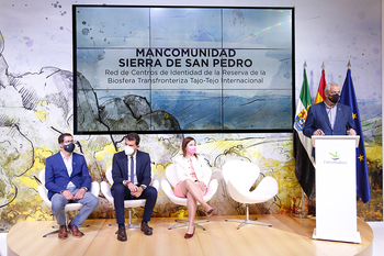 Diputación de Cáceres presenta en FITUR la Red de Centros de Identidad de la Reserva de la Biosfera Transfronteriza Tajo-Tejo Internacional