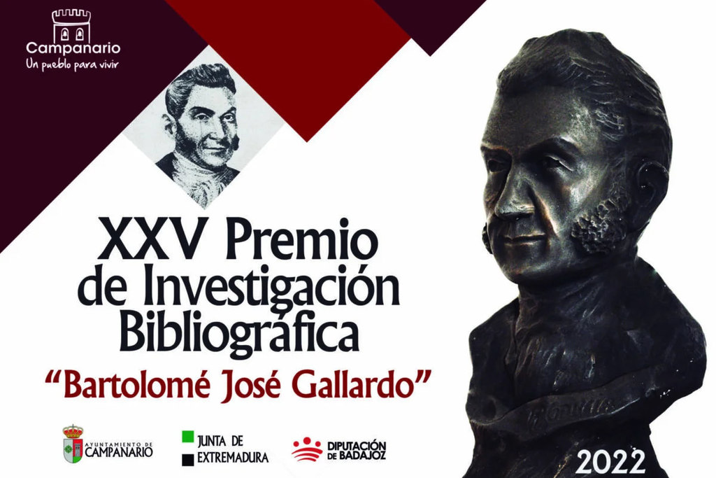El Ayuntamiento de Campanario abre el plazo para la presentación de trabajos al Premio Bartolomé J. Gallardo