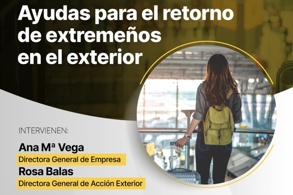 La Junta de Extremadura celebrará el 23 de junio una webinar sobre recursos para el retorno del talento emprendedor