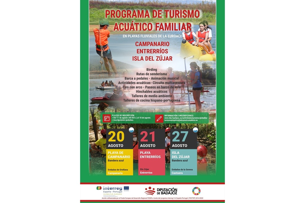 Tercera edición del programa de actividades de Turismo Acuático Verano 2022