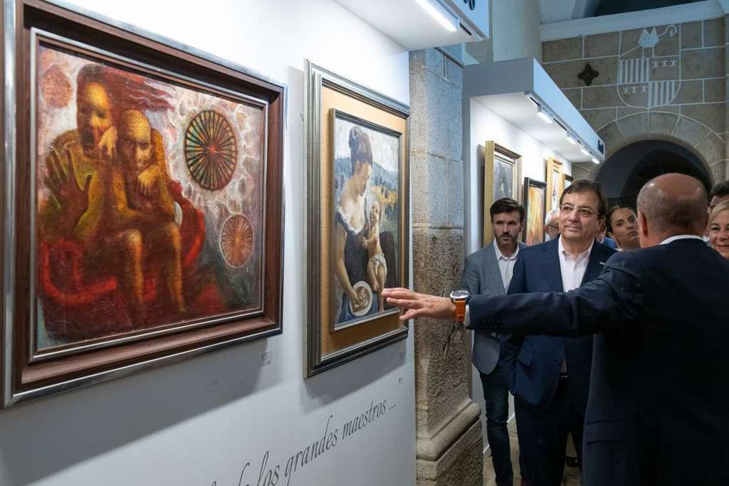 Fernández Vara inaugura en Trujillo el museo Jaime de Jaraíz y vista la exposición El Prado en las Calles