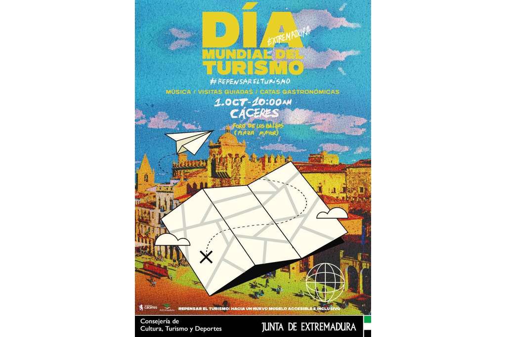 Extremadura celebra el Día Mundial del Turismo el 1 de octubre con visitas guiadas, música y gastronomía en Cáceres