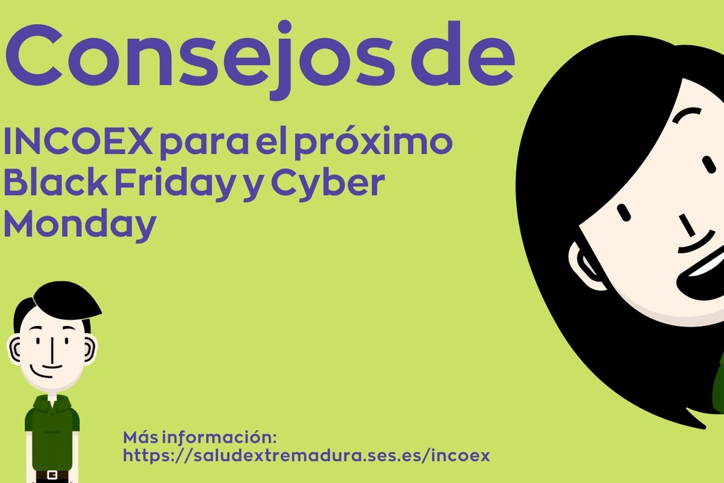El Instituto de Consumo de Extremadura difunde una guía de consejos para un ‘Black Friday’ y 'Cyber Monday' seguros y responsables
