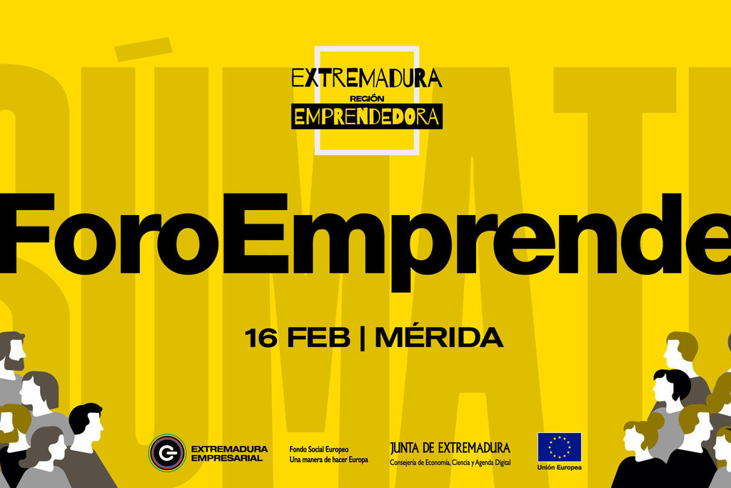 Mérida acogerá el 16 de febrero una nueva edición de Foro Emprende 'Extremadura Región Emprendedora'