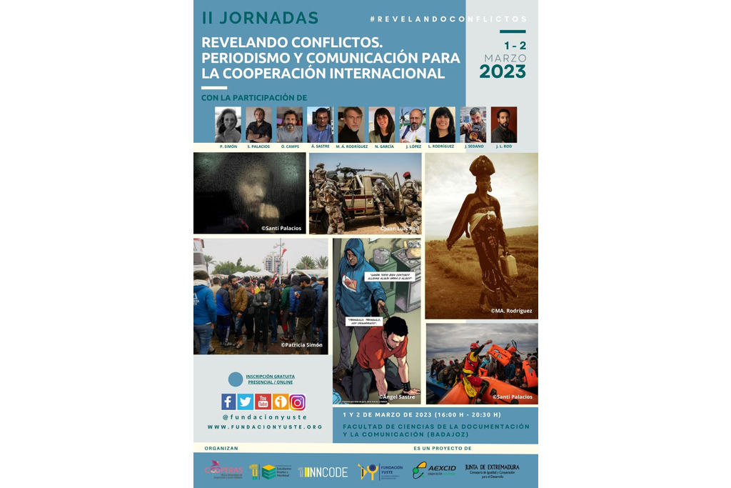 Las II Jornadas 'Revelando conflictos. Periodismo, comunicación y cooperación internacional' se celebrarán los días 1 y 2 de marzo en Badajoz
