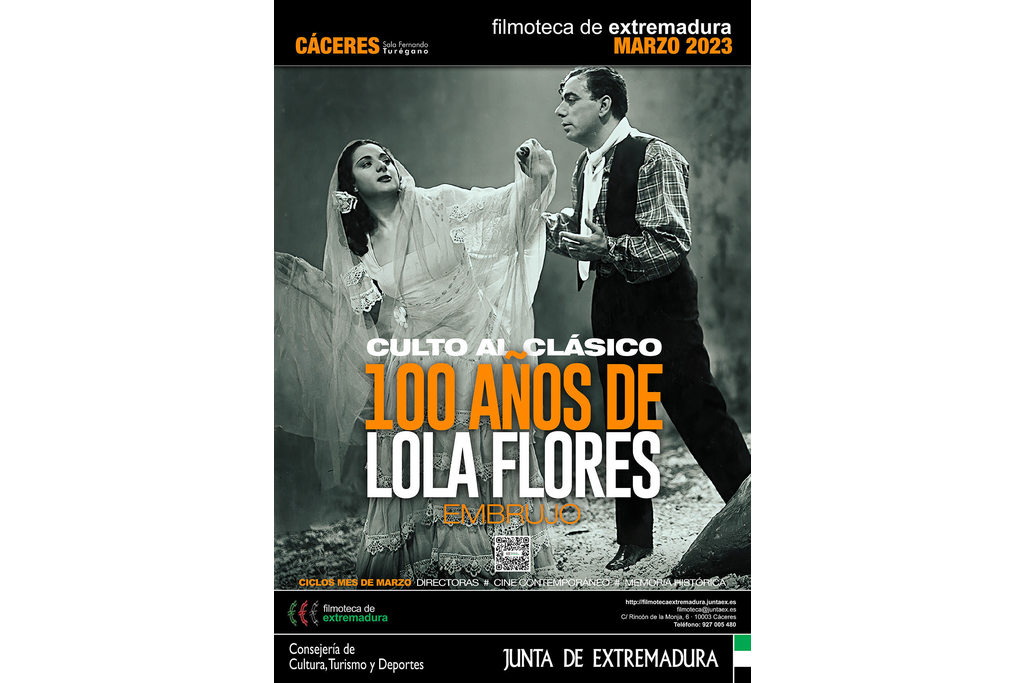 La figura de Lola Flores destaca en la programación de marzo de la Filmoteca, dedicada a las mujeres y a la Memoria Histórica