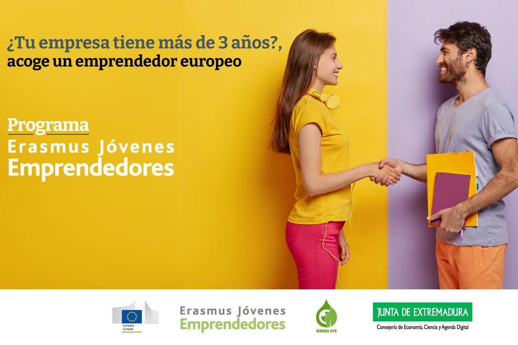 Las empresas extremeñas pueden acoger a emprendedores europeos para intercambios empresariales a través del Erasmus para Jóvenes Emprendedores
