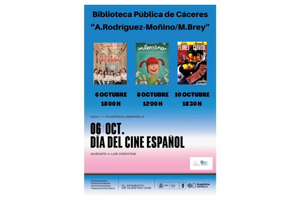 La Biblioteca de Cáceres celebra el Día del Cine Español con tres proyecciones