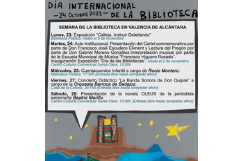 La Biblioteca de Valencia de Alcántara acoge el acto de celebración del Día Internacional de las Bibliotecas