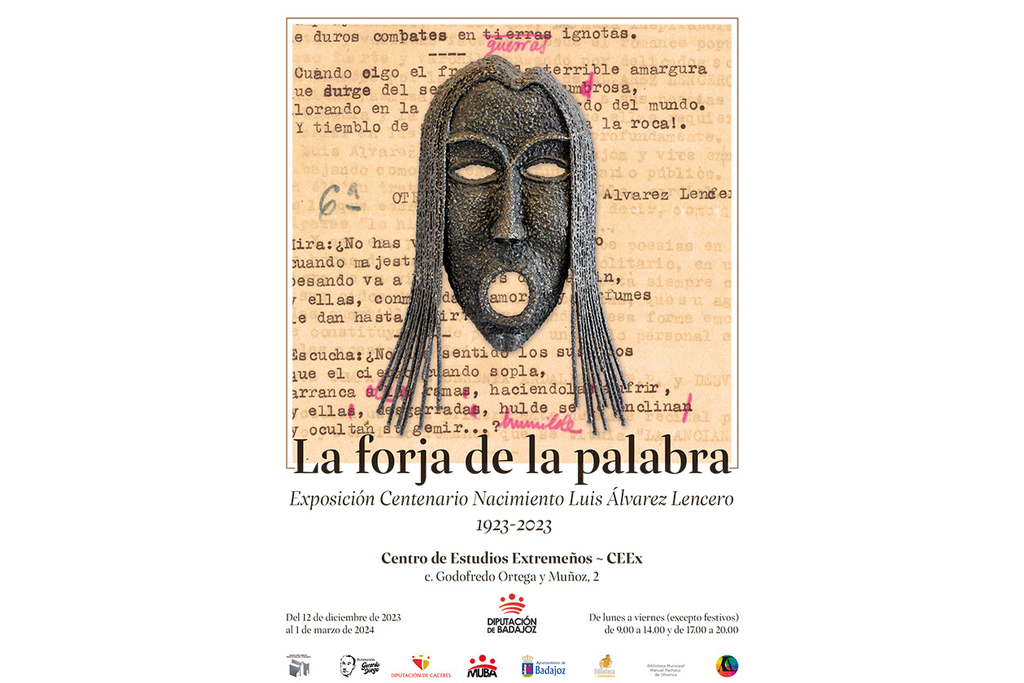 El Centro de Estudios Extremeños acoge la exposición ‘La forja de la palabra’ de Luis Álvarez Lencero