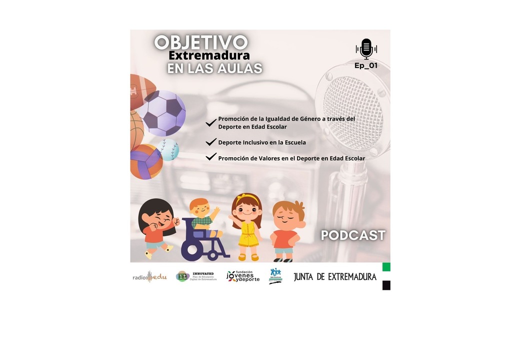 La Junta de Extremadura lanza un nuevo podcast para fomentar los valores del deporte entre los escolares