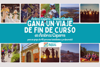 Diputación de Cáceres lanza un sorteo de viaje de fin de curso en su Campaña de Promoción de Turismo Educativo en Ambroz-Cáparra