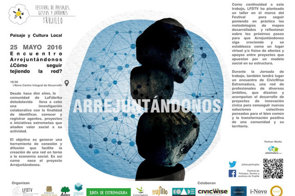 El proyecto de investigación social "Arrejuntándonos" llega al II Festival de Paisajes, Gestos y Jardines