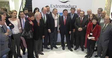 Dinamización Turística Reunión de empresarios del sector con el Presidente extremeño, Fitur 2010.
