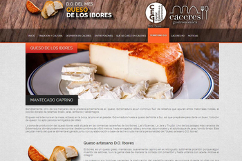 El queso de los Ibores protagoniza la Denominación de Origen de abril en el programa de Cáceres, Capital Gastronómica