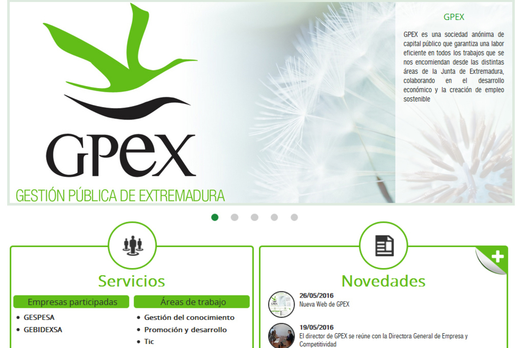 GPEX convoca dos ofertas de empleo de técnico especialista medio y asesor jurídico