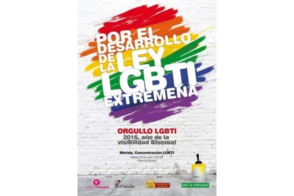 La Plaza de España de Mérida acogerá el acto regional del Día del Orgullo LGTBI, que recordará a las víctimas de Orlando
