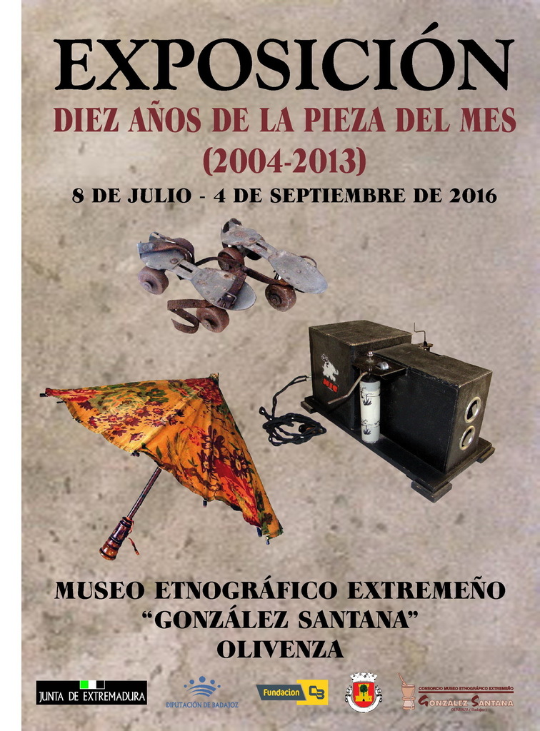 Cartel Exposición 'Diez Años de la Pieza del Mes'