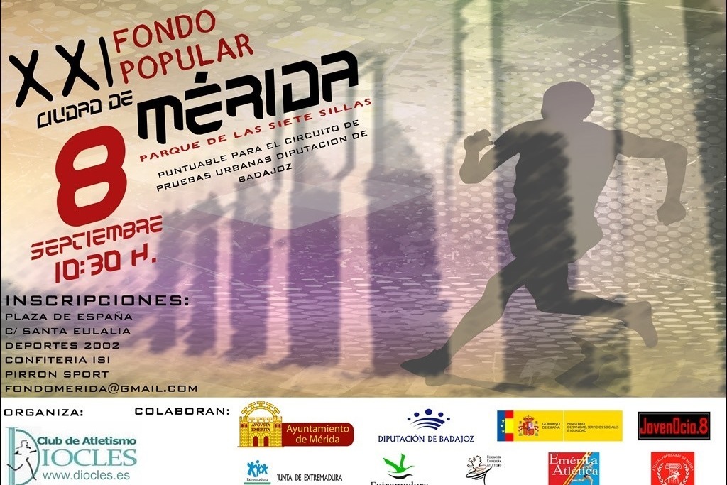 Unos 500 atletas tomarán parte en el Fondo Popular de Mérida