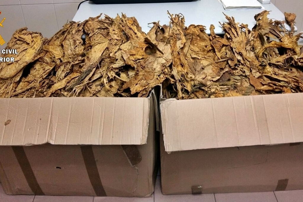La Guardia Civil interviene 40 kilos de tabaco semipicado procedente de contrabando