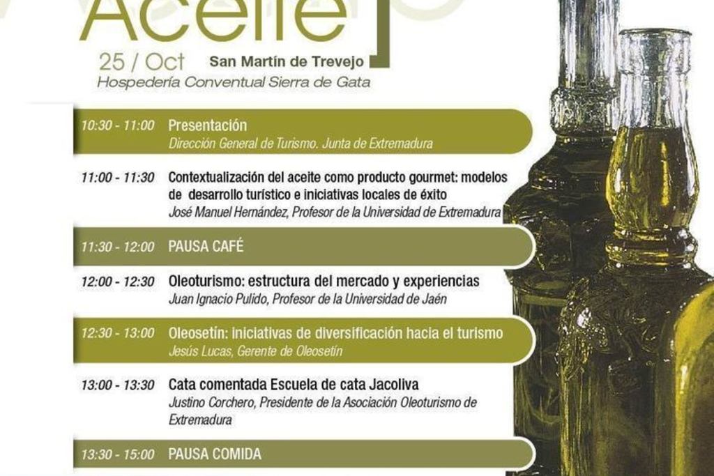 El oleoturismo y el aceite de oliva protagonizan la primera de las cinco jornadas profesionales de Extremadura Gourmet