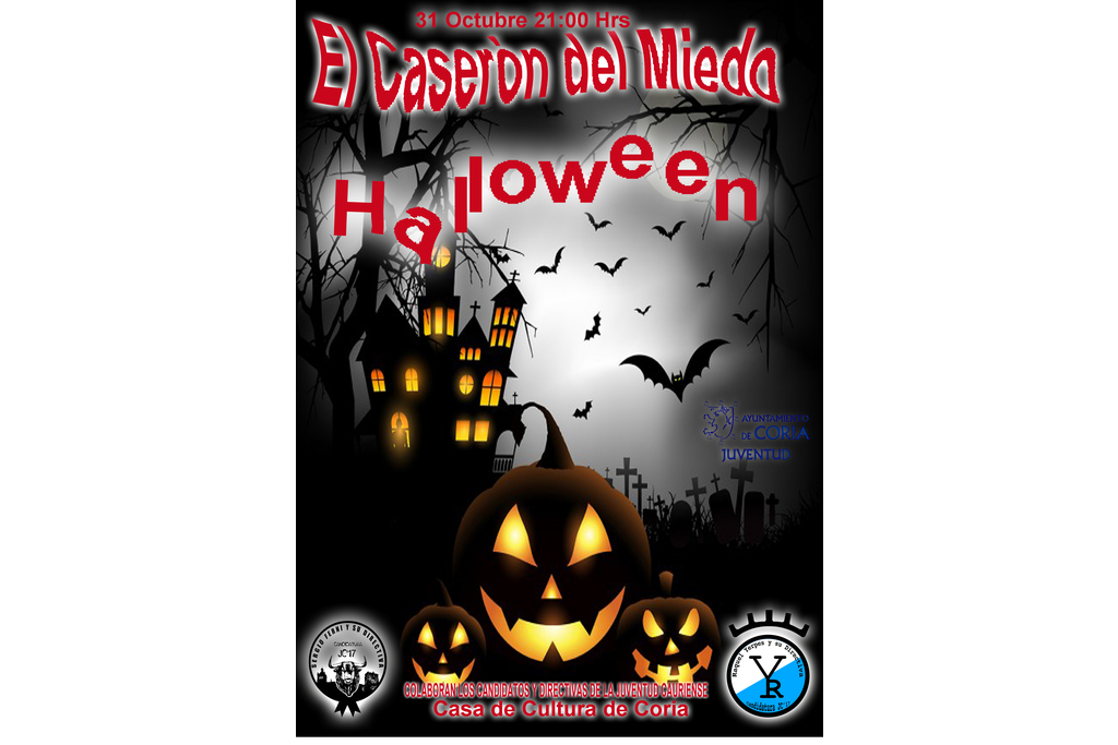Noche de Halloween en Coria y sus pedanías Puebla de Argeme y Rincón del Obispo