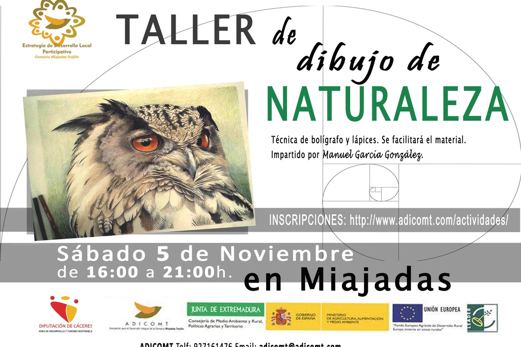ADICOMT organiza talleres de dibujo de naturaleza en Miajadas y Trujillo