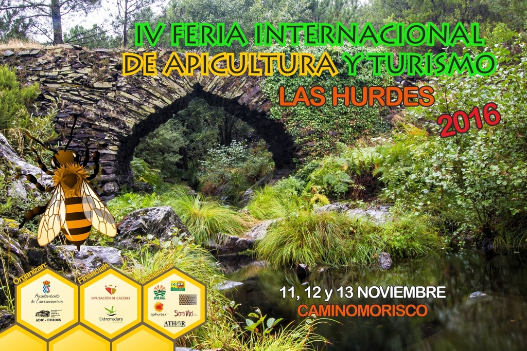 La IV Feria Internacional de Apicultura y Turismo de Las Hurdes 2016 reunirá a más de 70 expositores de ocho países