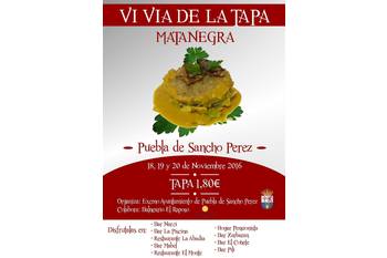 Puebla de Sancho Pérez celebra la VI Vía de la Tapa Matanegra