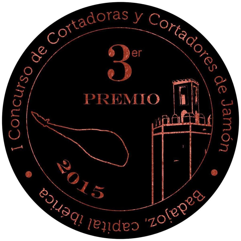 I Concurso Cortadoras y Cortadores de Jamón "Badajoz, Capital Ibérica" 11-09-2015 PREMIO VETA DE BRONCE  - I CONCURSO DE CORTADORAS Y CORTADORES DE JAMON -BADAJOZ CAPITAL IBÉRICA 2015