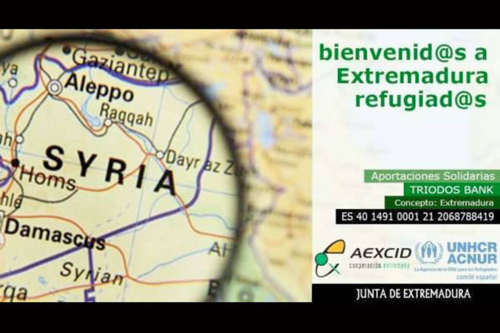 Extremadura refuerza su apoyo en los últimos meses a proyectos relacionados con la crisis humanitaria de los refugiados sirios