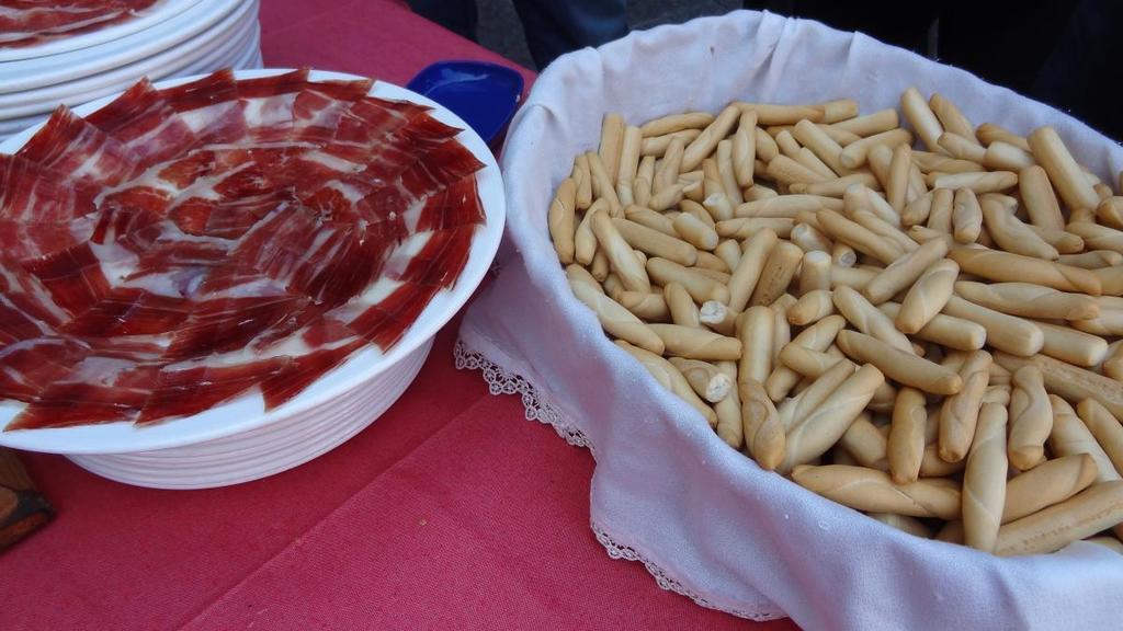  Evento de degustación de Jamón.  Degustación de jamon de bellota. Restaurante Gredos. Plasencia